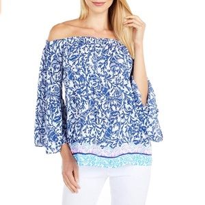 Lilly Pulitzer Nevie off the shoulder top